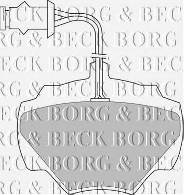 BORG & BECK bbp1279 -  Комплект тормозных колодок, дисковый тормоз